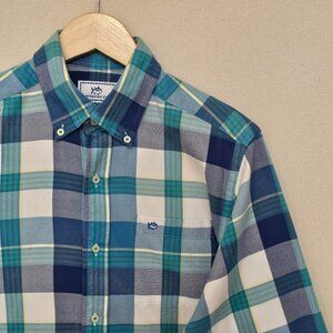 Southern Tide Classic Fit Light Flannel Button Down S